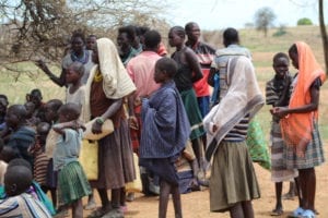 Ugandan, women, children, and men