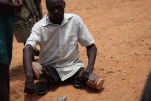 Ugandan man with disability